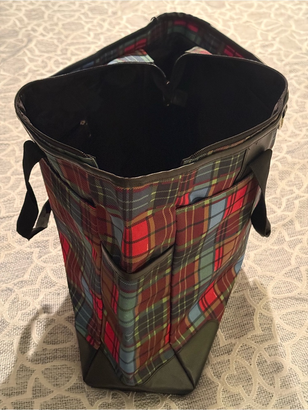 Sydney Love Red & Blue Tartan Plaid Duffel Set - Picture 3 of 8